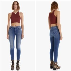 Mother High Waisted Looker Satisfaction guaranteed blue jeans size 26